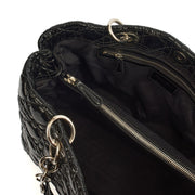 Picture of Christian Dior Tote Soft Cannage Shopper in Black, Patent Leather