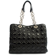 Picture of Christian Dior Tote Soft Cannage Shopper in Black, Patent Leather