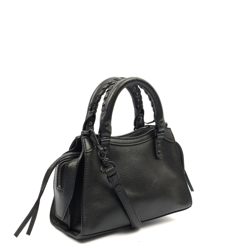 Picture of Balenciaga Cross Body Neo Classic- Nano in Black, Veau (Calfskin)