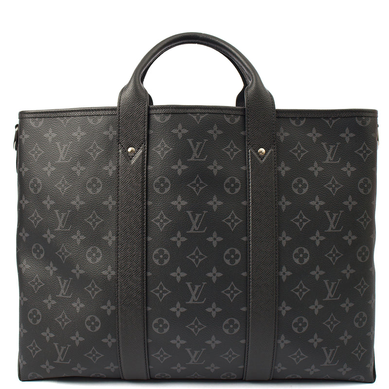 Picture of Louis Vuitton Tote Sac Plat 24H Tote in Monogram Eclipse, Canvas