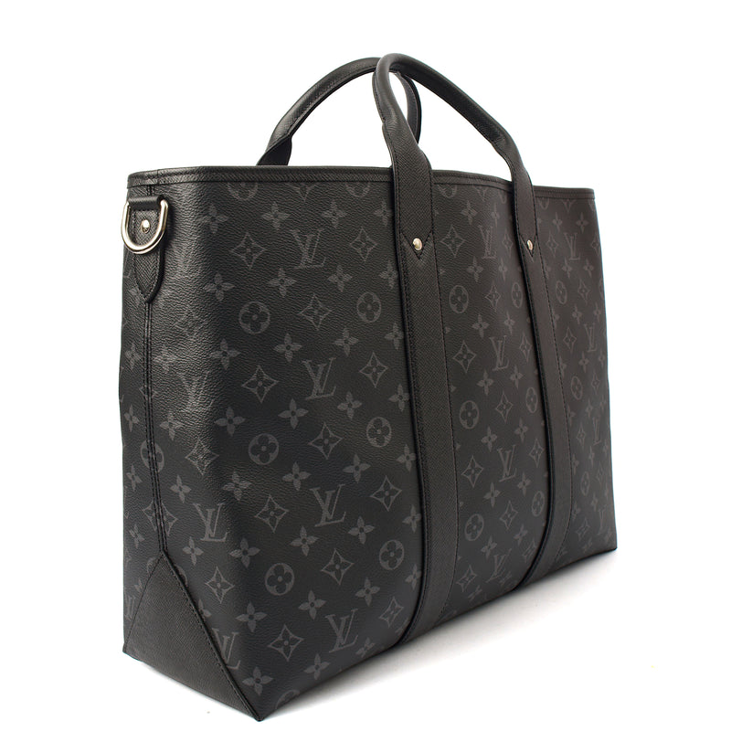 Picture of Louis Vuitton Tote Sac Plat 24H Tote in Monogram Eclipse, Canvas