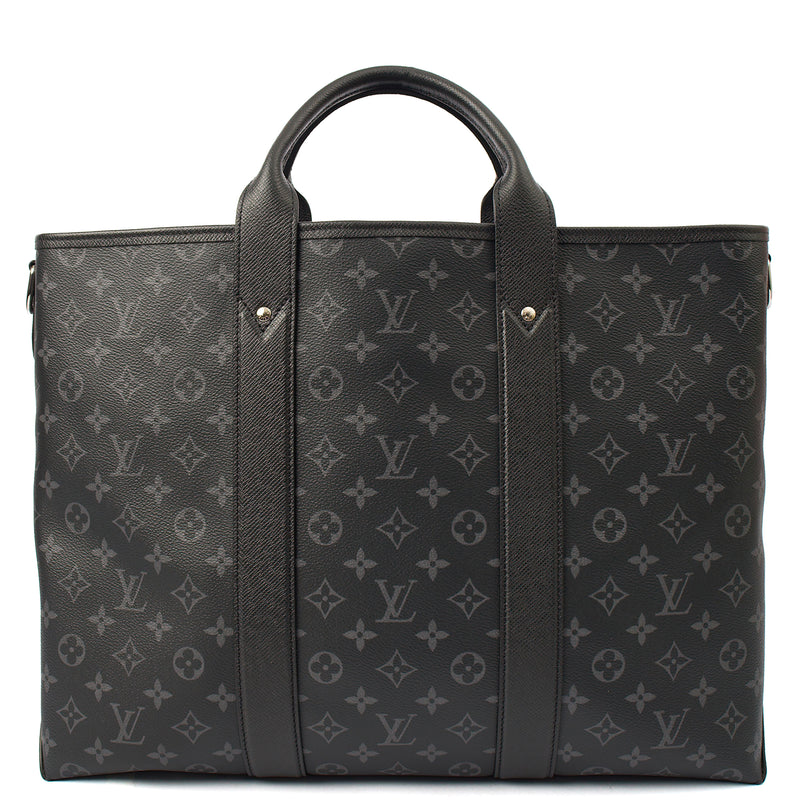 Picture of Louis Vuitton Tote Sac Plat 24H Tote in Monogram Eclipse, Canvas