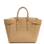 Picture of Aspinal of London Top Handle Marylebone Tote - Large in Neutral, Leather