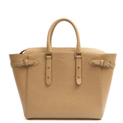 Picture of Aspinal of London Top Handle Marylebone Tote - Large in Neutral, Leather