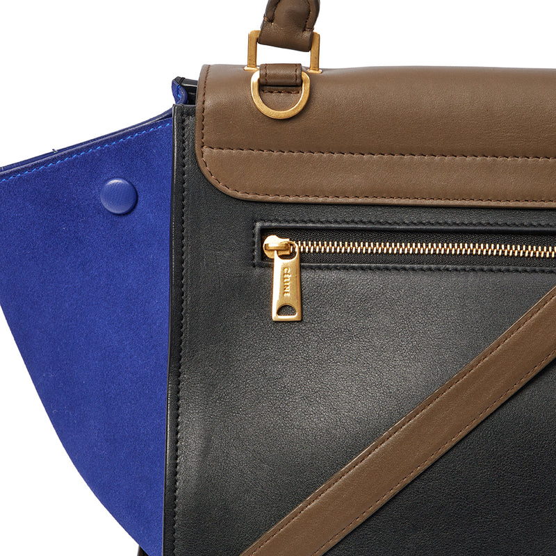 Picture of Celine Top Handle Trapeze - Small in Multi, Leather