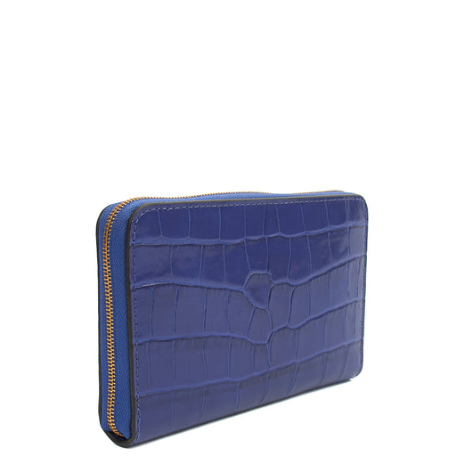 Picture of Mulberry Wallet Wallet in Blue, Exotic Effect Leather