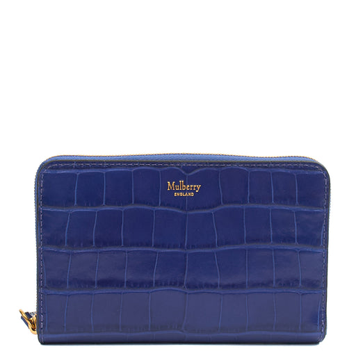 Picture of Mulberry Wallet Wallet in Blue, Exotic Effect Leather