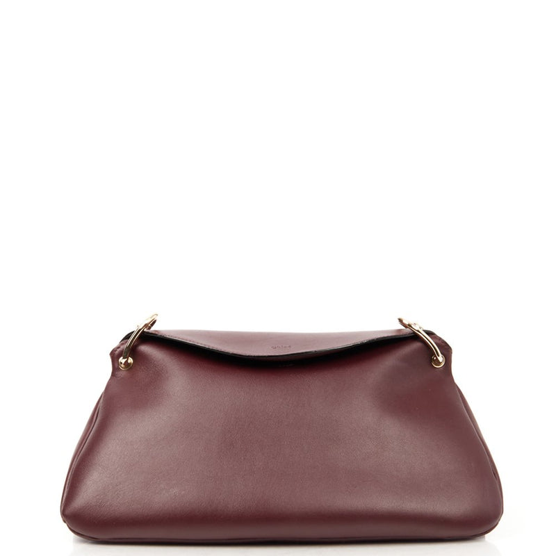 Picture of Chloe Shoulder Bag Juana Chain Bag in Plum Purple, Calfskin Leather