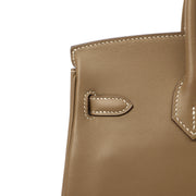 Picture of Hermes Tote Birkin 25 in Etoupe, Swift (Gulli35) Leather