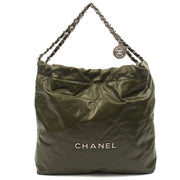 Picture of Chanel Shoulder Bag Chanel 22 in Green, Calfskin Leather