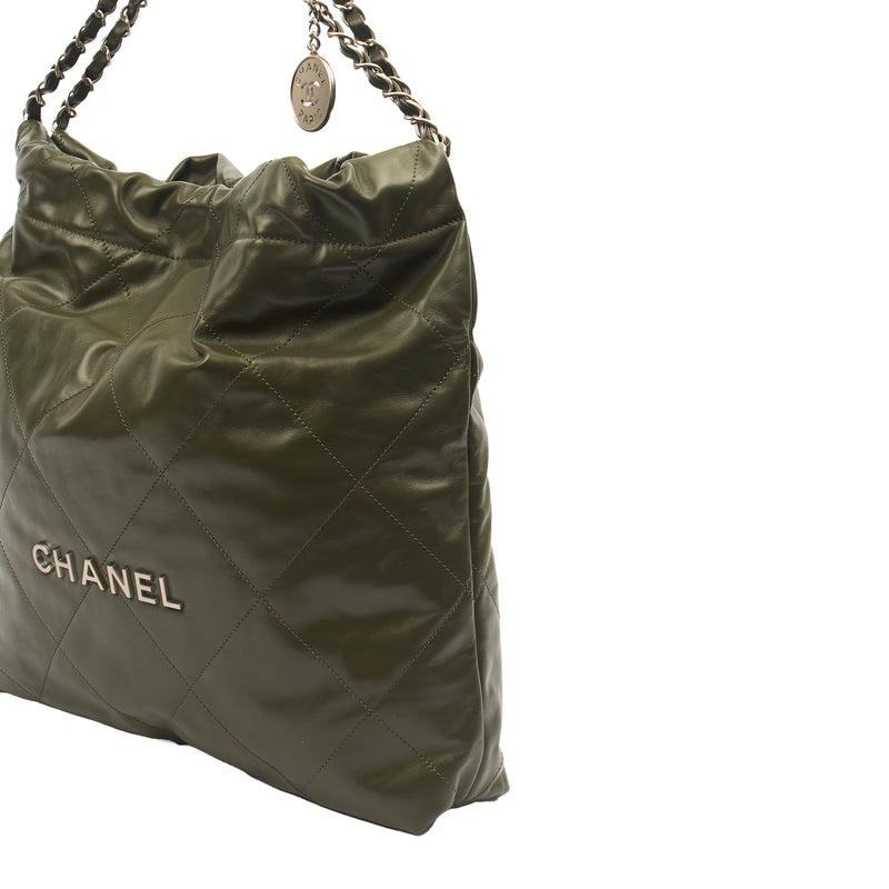 Picture of Chanel Shoulder Bag Chanel 22 in Green, Calfskin Leather
