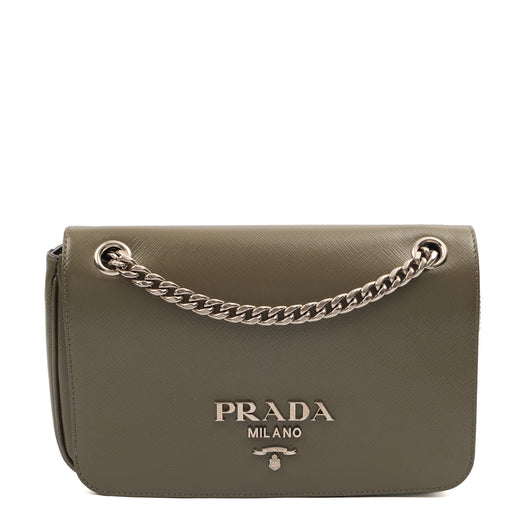 Picture of Prada Shoulder Bag Saffiano Crossbody - Mini in Green, Leather