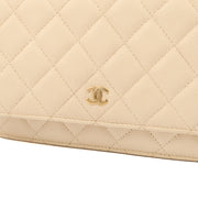 Picture of Chanel Cross Body Wallet on Chain in Neutral, Caviar Leather