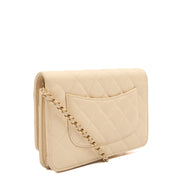 Picture of Chanel Cross Body Wallet on Chain in Neutral, Caviar Leather