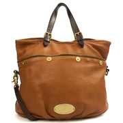 Picture of Mulberry Tote Mitzy Tote in Oak, Calfskin Leather
