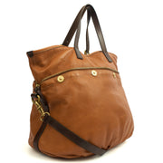 Picture of Mulberry Tote Mitzy Tote in Oak, Calfskin Leather
