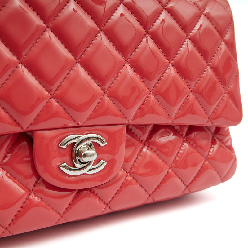 Picture of Chanel Shoulder Bag Classic Double Flap - Medium in Pink, Patent Leather