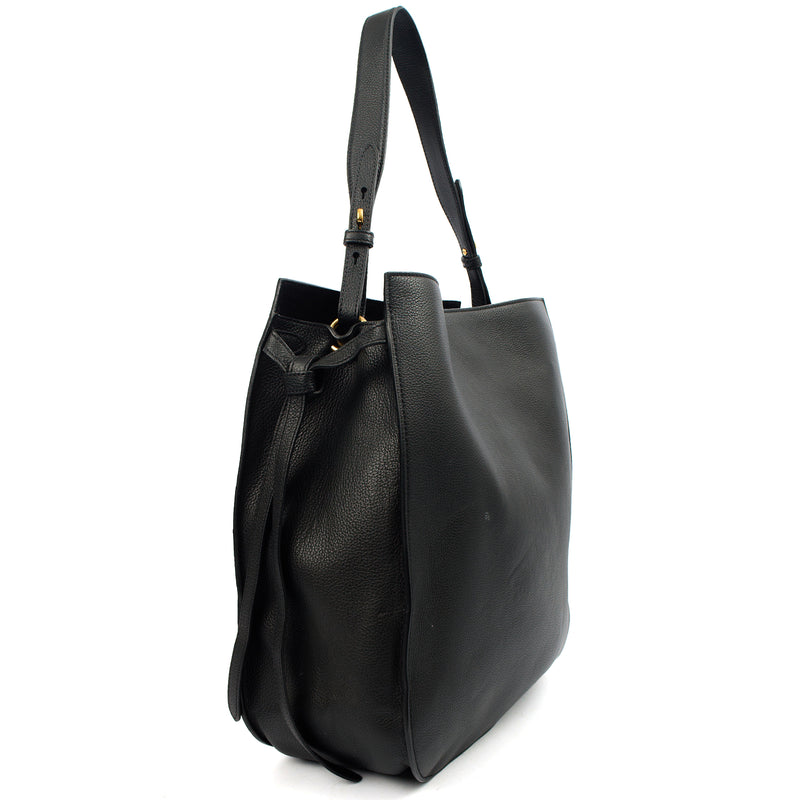 Picture of Mulberry Tote Amberley Hobo in Black, Calfskin Leather