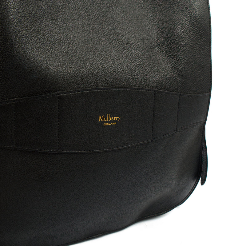 Picture of Mulberry Tote Amberley Hobo in Black, Calfskin Leather