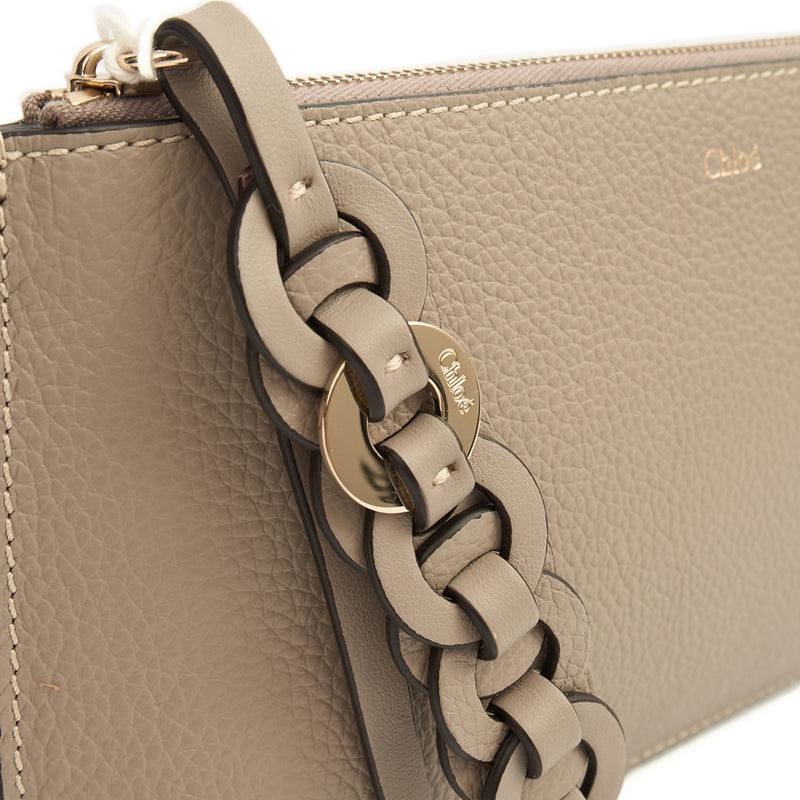 Picture of Chloe Clutch Clutch in Grey, Calfskin Leather
