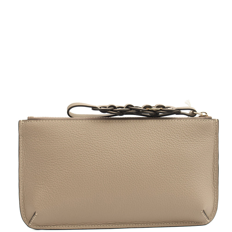 Picture of Chloe Clutch Clutch in Grey, Calfskin Leather