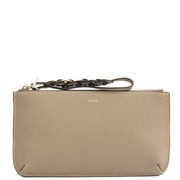 Picture of Chloe Clutch Clutch in Grey, Calfskin Leather