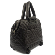 Picture of Chanel Wheeled Coco Cocoon in Black, Fabric