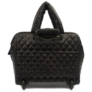 Picture of Chanel Wheeled Coco Cocoon in Black, Fabric