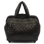 Picture of Chanel Wheeled Coco Cocoon in Black, Fabric