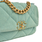 Picture of Chanel Cross Body Chanel 19 in Blue, Canvas