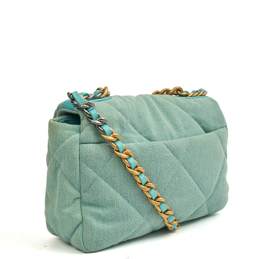 Picture of Chanel Cross Body Chanel 19 in Blue, Canvas