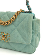 Picture of Chanel Cross Body Chanel 19 in Blue, Canvas