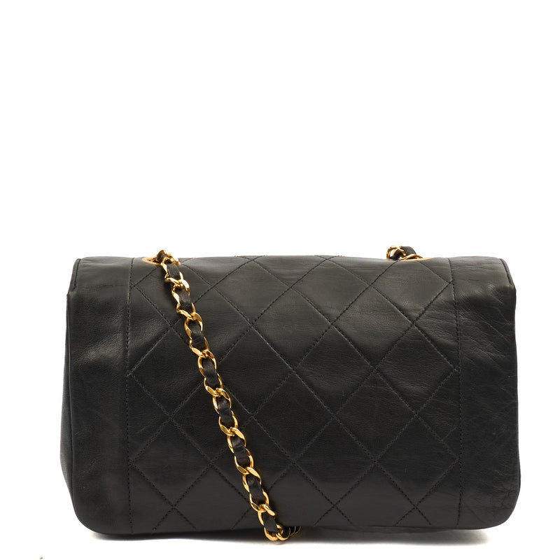 Picture of Chanel Cross Body Diana - Small in Black, Lambskin Leather