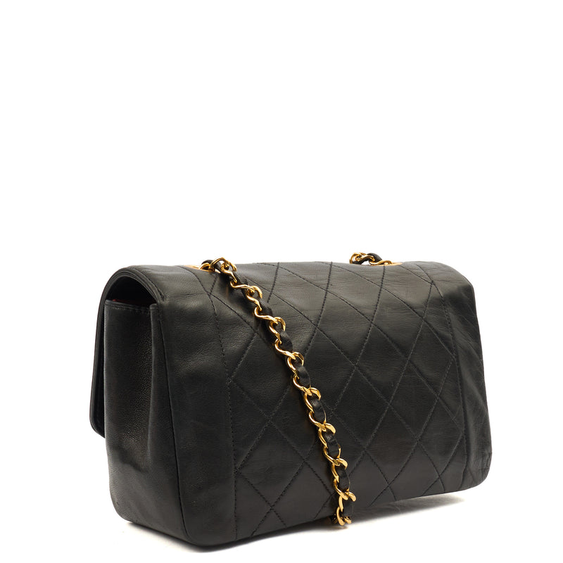 Picture of Chanel Cross Body Diana - Small in Black, Lambskin Leather