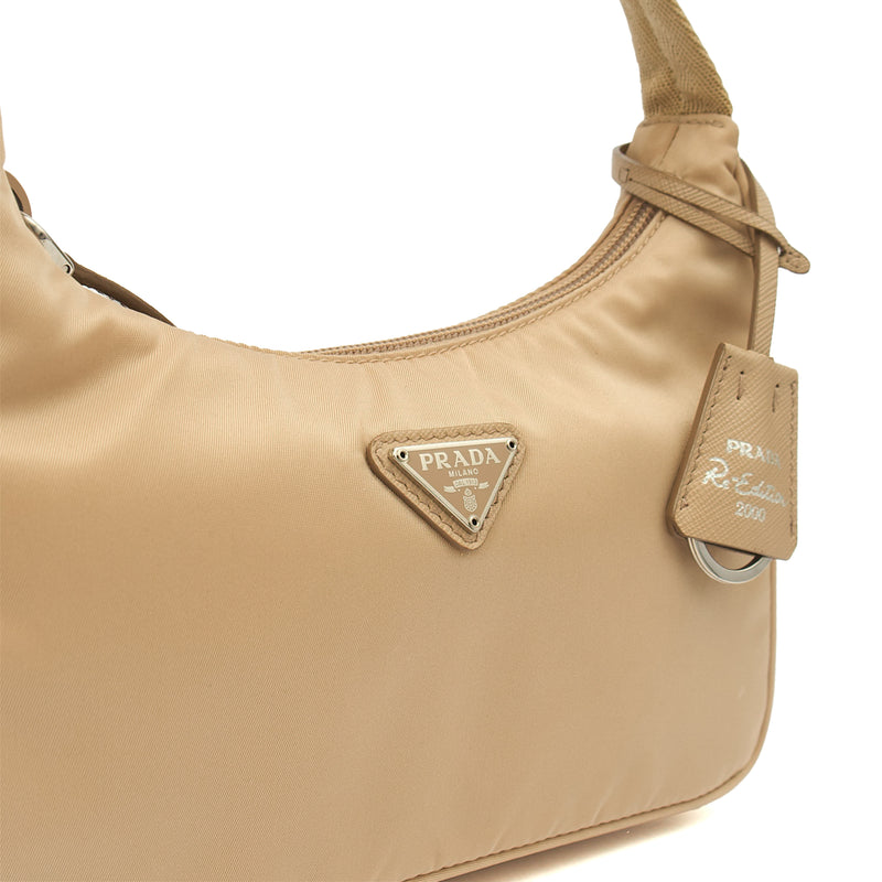 Picture of Prada Shoulder Bag Re-edition 2000 Nylon Mini Bag in Neutral, Nylon