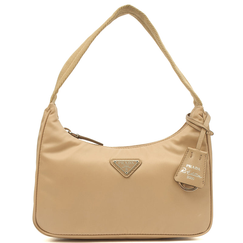 Picture of Prada Shoulder Bag Re-edition 2000 Nylon Mini Bag in Neutral, Nylon