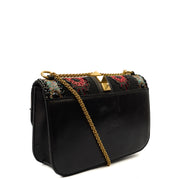 Picture of Valentino Shoulder Bag Glam Lock - Medium in Black, Calfskin