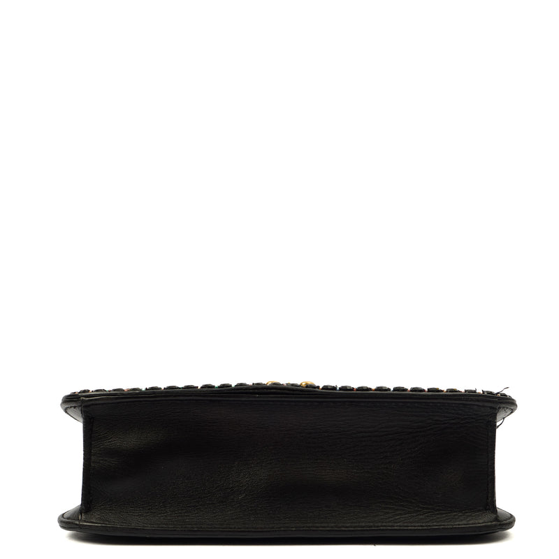 Picture of Valentino Shoulder Bag Glam Lock - Medium in Black, Calfskin