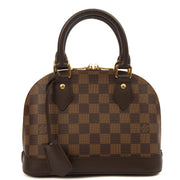 Picture of Louis Vuitton Cross Body Alma BB in Damier Ebene, Canvas