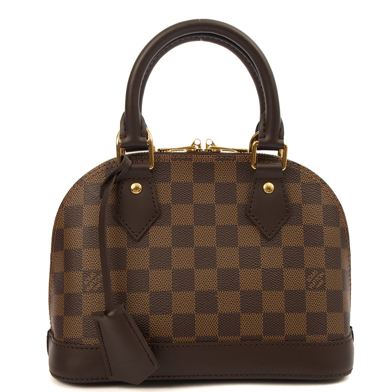 Picture of Louis Vuitton Cross Body Alma BB in Damier Ebene, Canvas