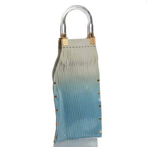Picture of Fendi Tote Shoulder Bag in Blue, Leather