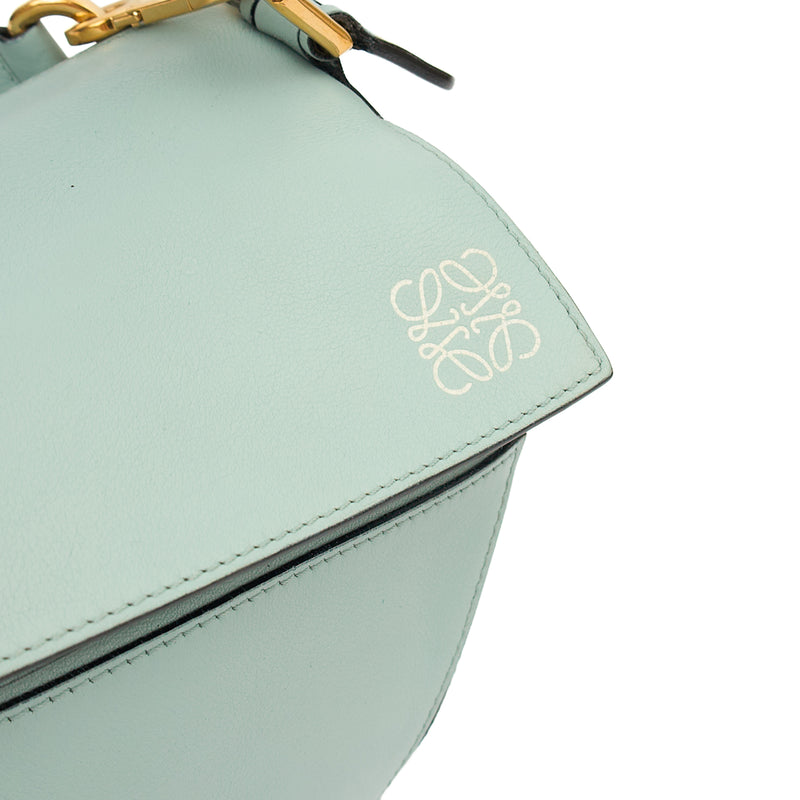 Picture of Loewe Cross Body Puzzle - Medium in Blue, Leather