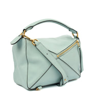 Picture of Loewe Cross Body Puzzle - Medium in Blue, Leather