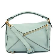 Picture of Loewe Cross Body Puzzle - Medium in Blue, Leather