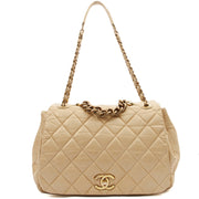 Picture of Chanel Shoulder Bag Chain Flap Bag in Neutral, Calfskin Leather