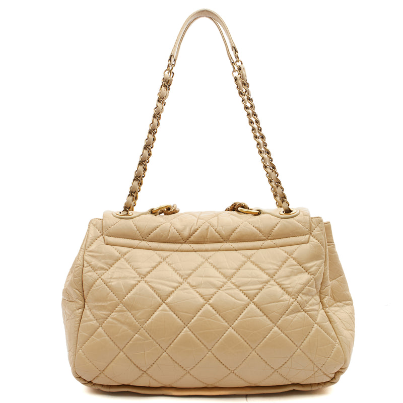 Picture of Chanel Shoulder Bag Chain Flap Bag in Neutral, Calfskin Leather