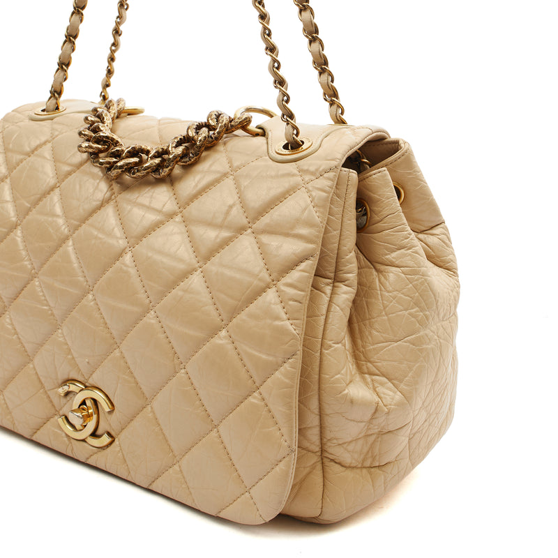 Picture of Chanel Shoulder Bag Chain Flap Bag in Neutral, Calfskin Leather