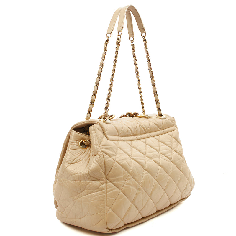 Picture of Chanel Shoulder Bag Chain Flap Bag in Neutral, Calfskin Leather