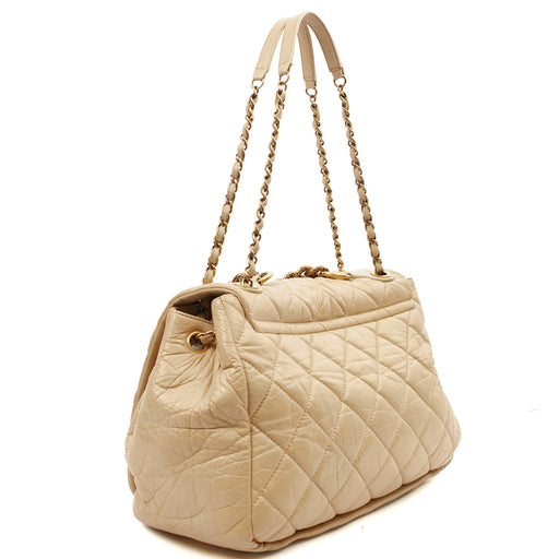 Picture of Chanel Shoulder Bag Chain Flap Bag in Neutral, Calfskin Leather