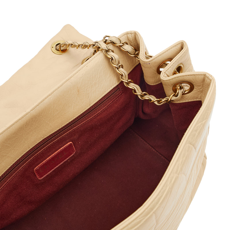 Picture of Chanel Shoulder Bag Chain Flap Bag in Neutral, Calfskin Leather